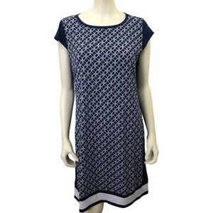 MICHAEL KORS CAP SLEEVE SHIFT DRESS LG NEW‎